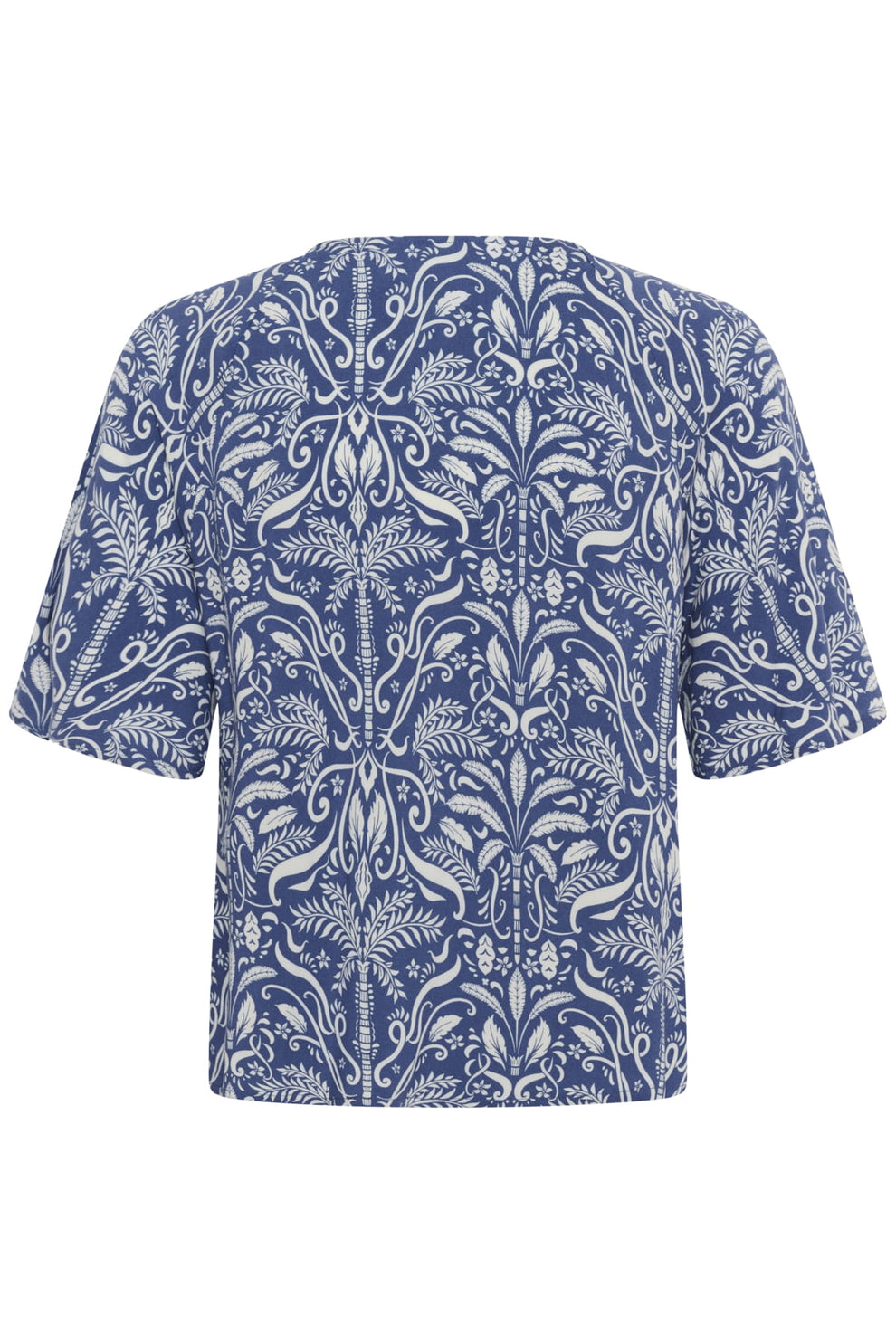 Part Two BertelinePW Blouse Blue Block Print