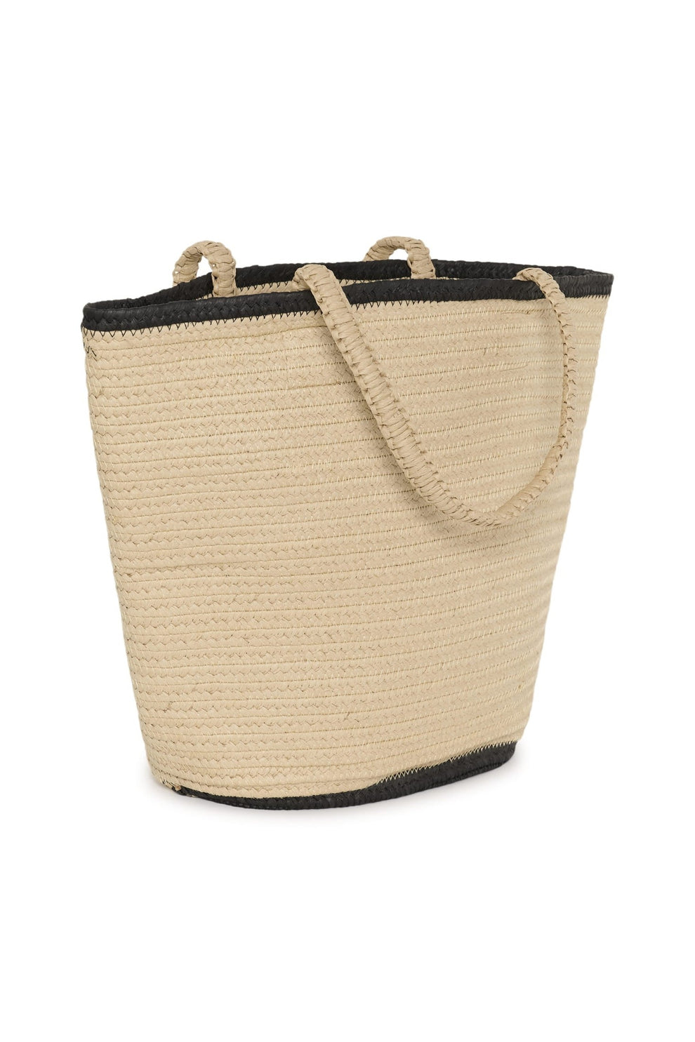 Part Two BiggePW Bag Natural with. Black Edges