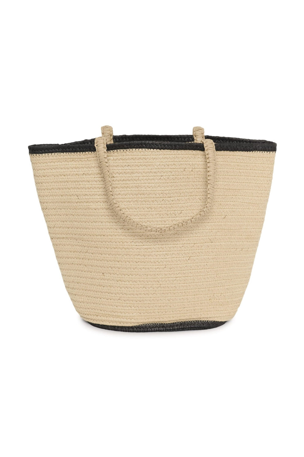 Part Two BiggePW Bag Natural with. Black Edges