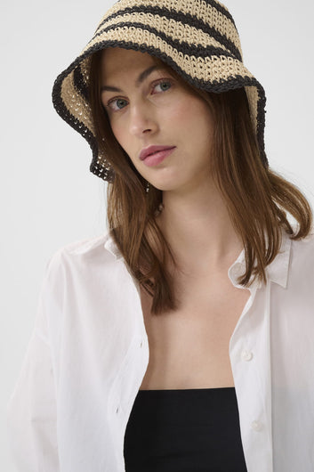 Part Two BeintaPW Hat Black Stripe