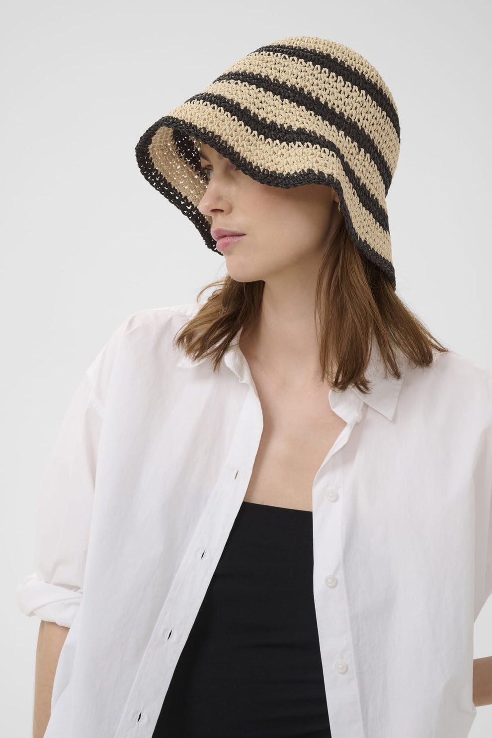 Part Two BeintaPW Hat Black Stripe