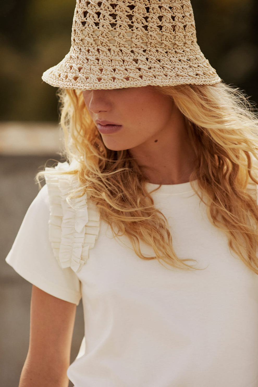 Part Two BeintaPW Hat Natural Straw Stitch