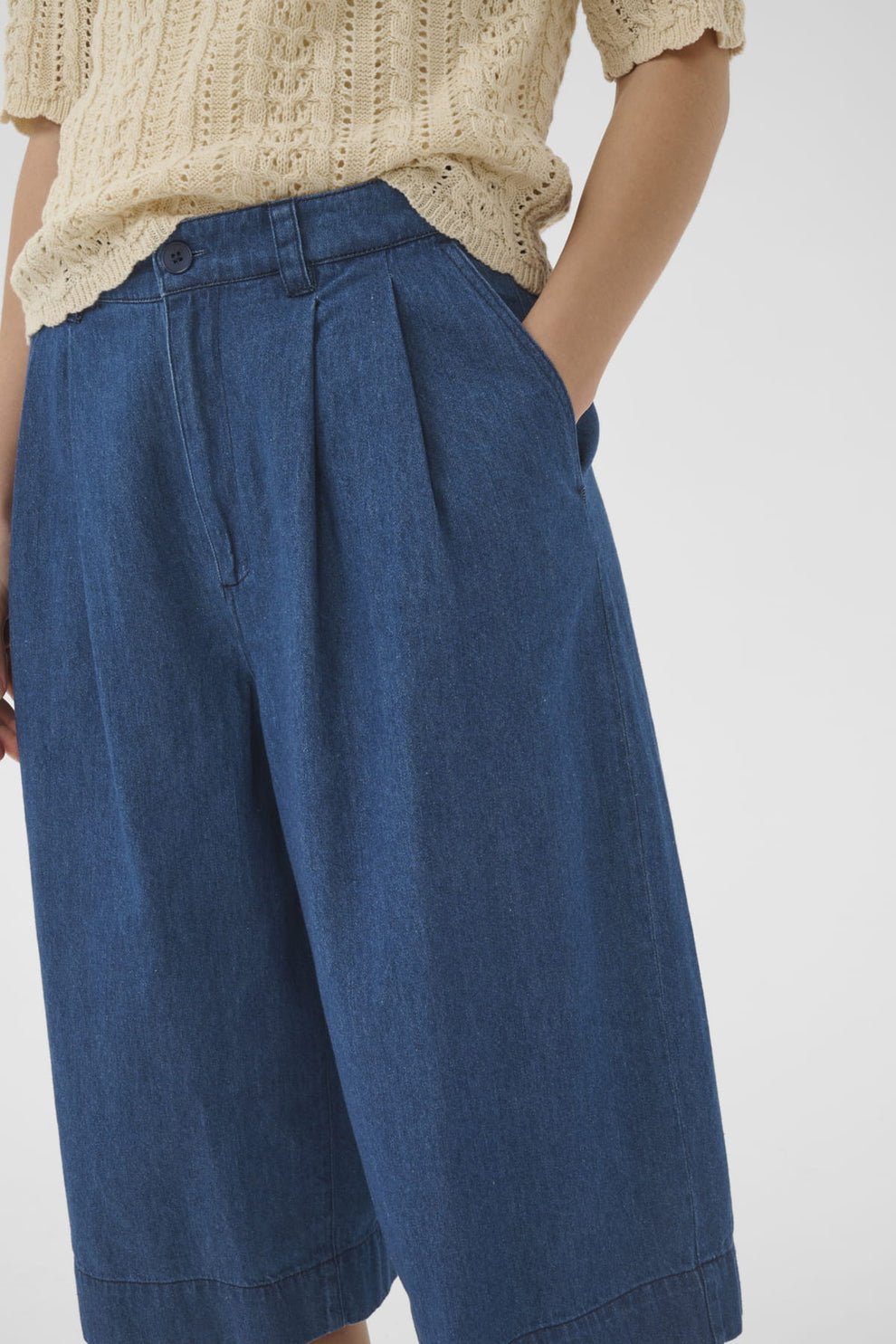 Part Two DenniePW Shorts Medium Dark Blue Denim