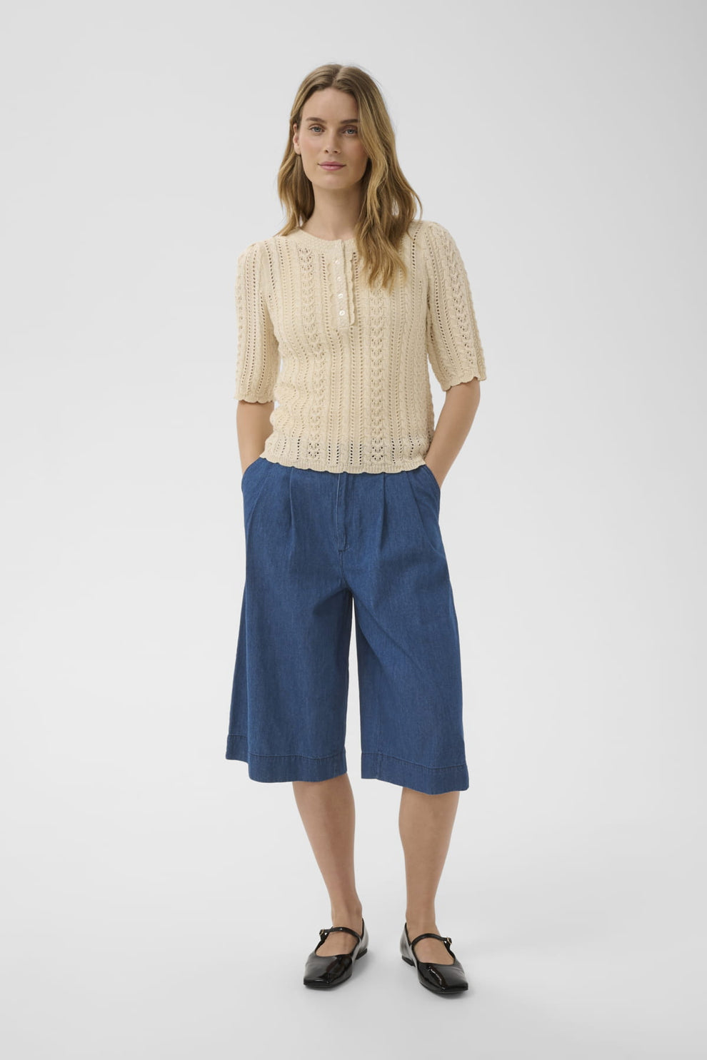 Part Two DenniePW Shorts Medium Dark Blue Denim