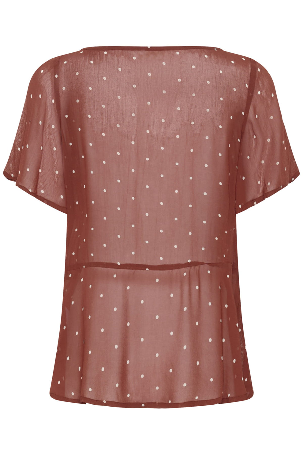 Part Two DusinePW Blouse Roasted Russet Dot Print