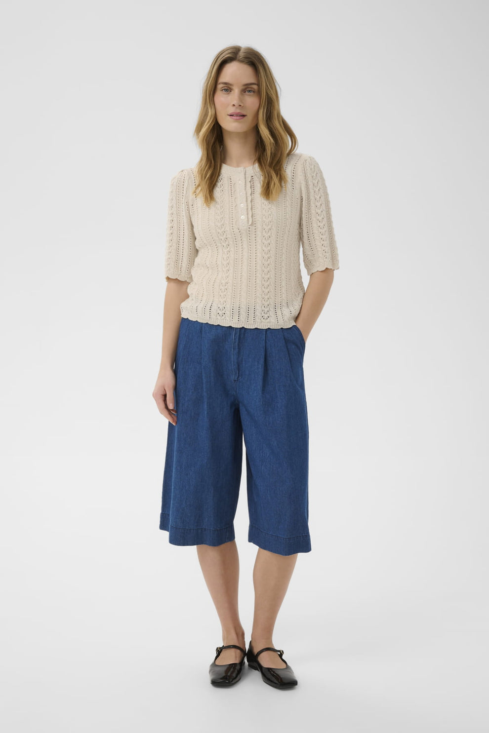 Part Two DarnellaPW Pullover Whitecap Gray
