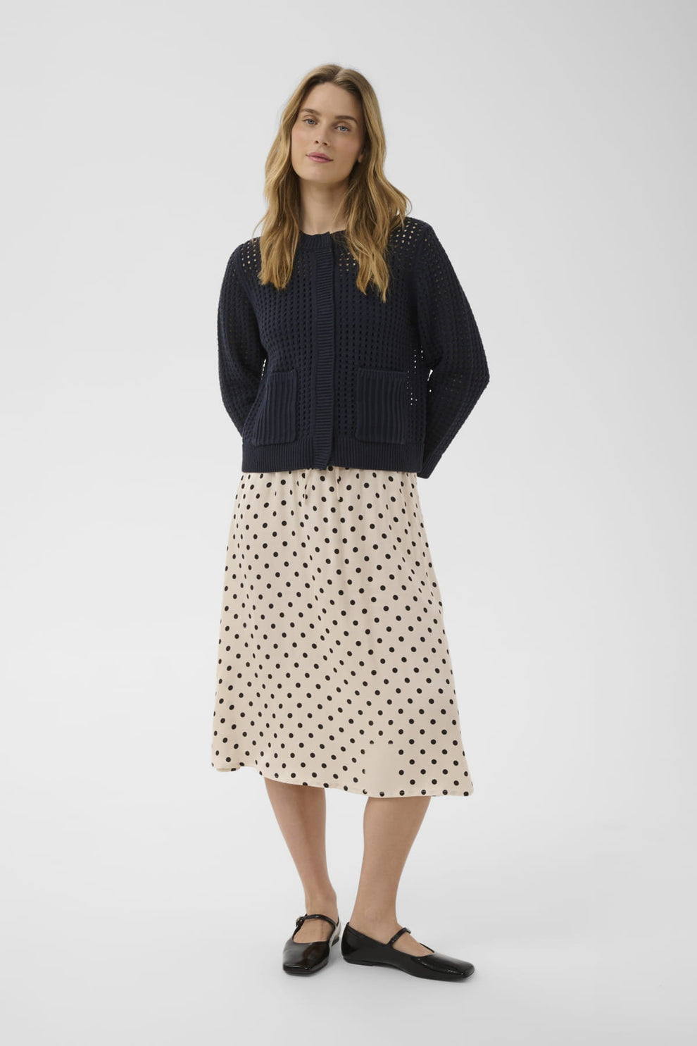 Part Two DenizePW Cardigan Dark Navy