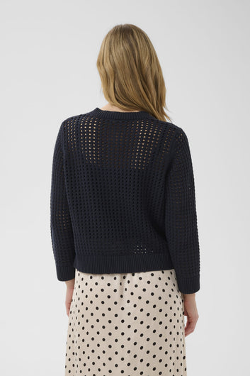 Part Two DenizePW Cardigan Dark Navy