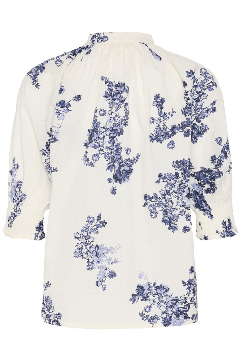 Part Two AlmerasPW SH Shirt Blue Shadow Flower Print