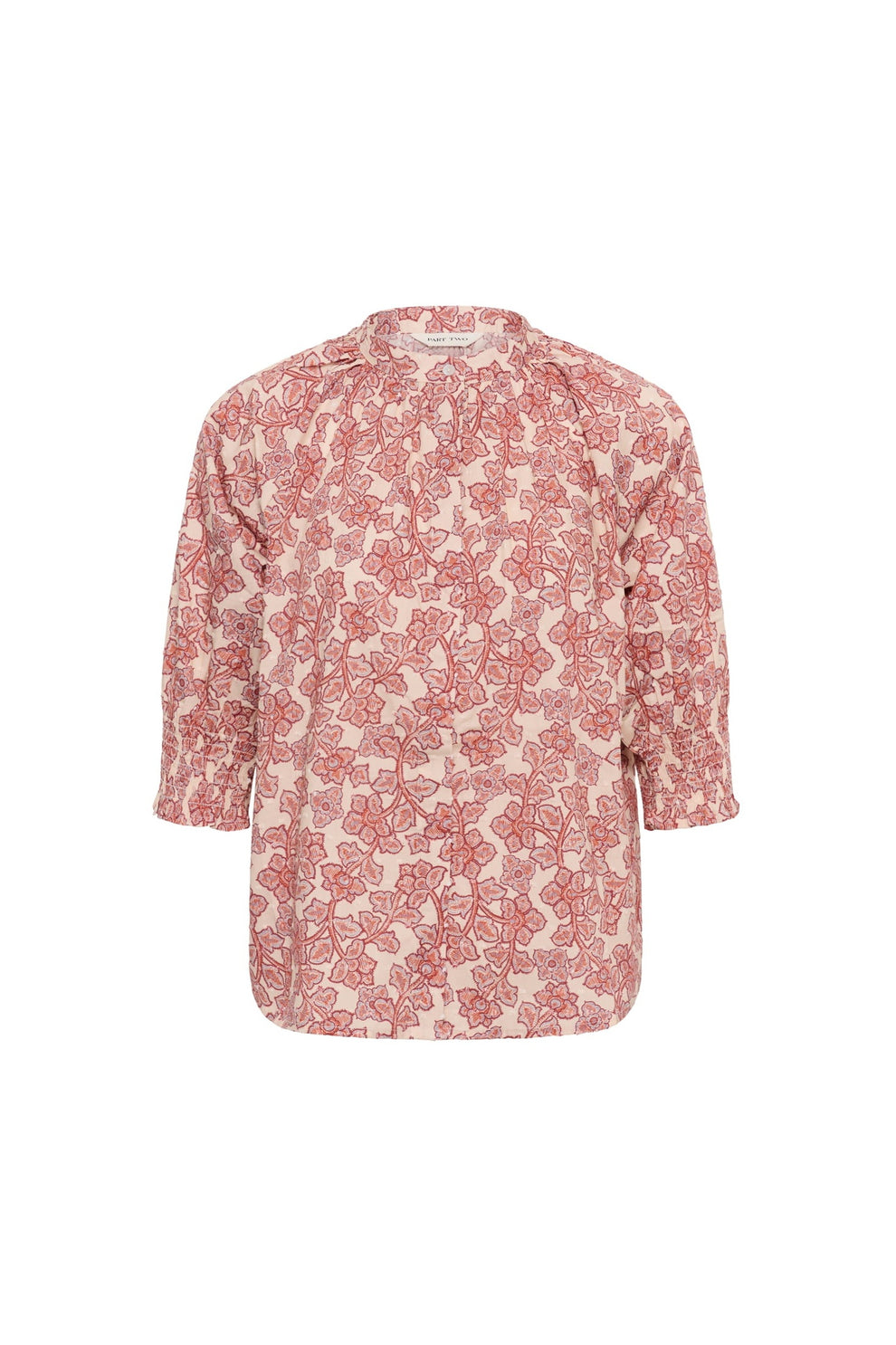 Part Two AlmerasPW SH Shirt Roasted Russet Leaf Print