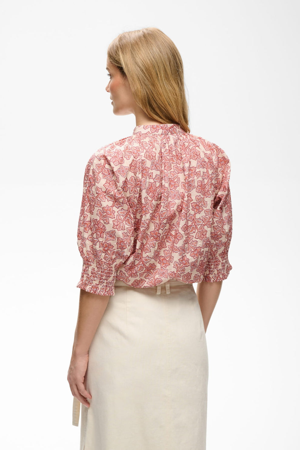 Part Two AlmerasPW SH Shirt Roasted Russet Leaf Print