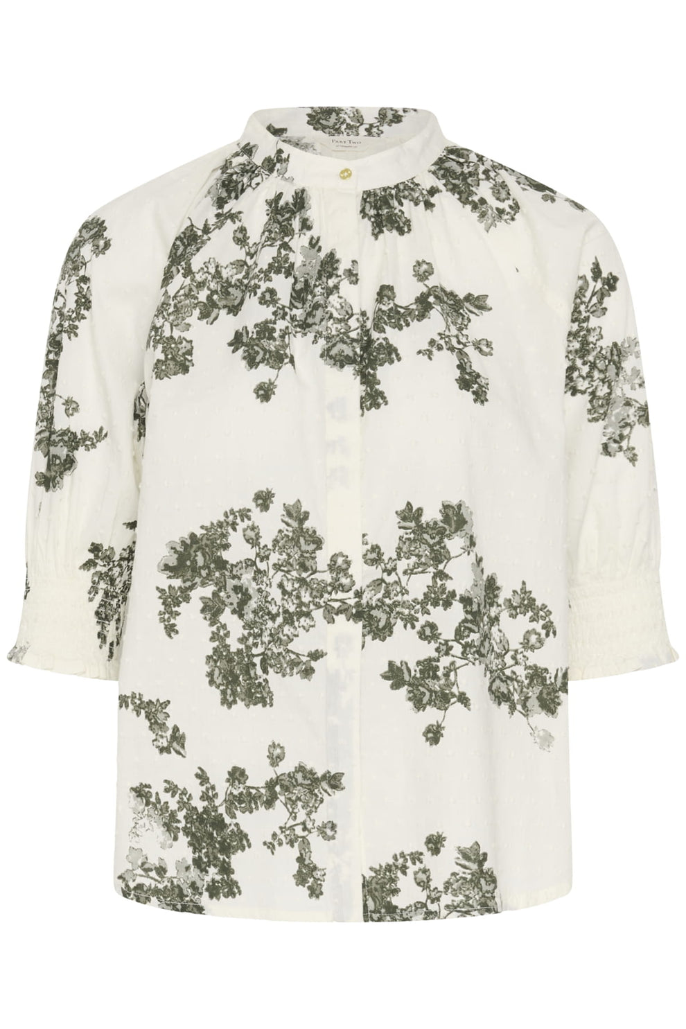 Part Two AlmerasPW SH Shirt Smokey Olive Shadow Flower