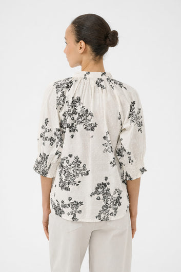 Part Two AlmerasPW SH Shirt Smokey Olive Shadow Flower
