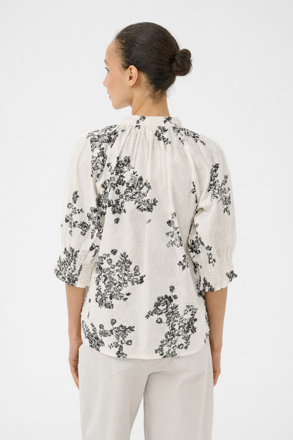 Part Two AlmerasPW SH Shirt Smokey Olive Shadow Flower