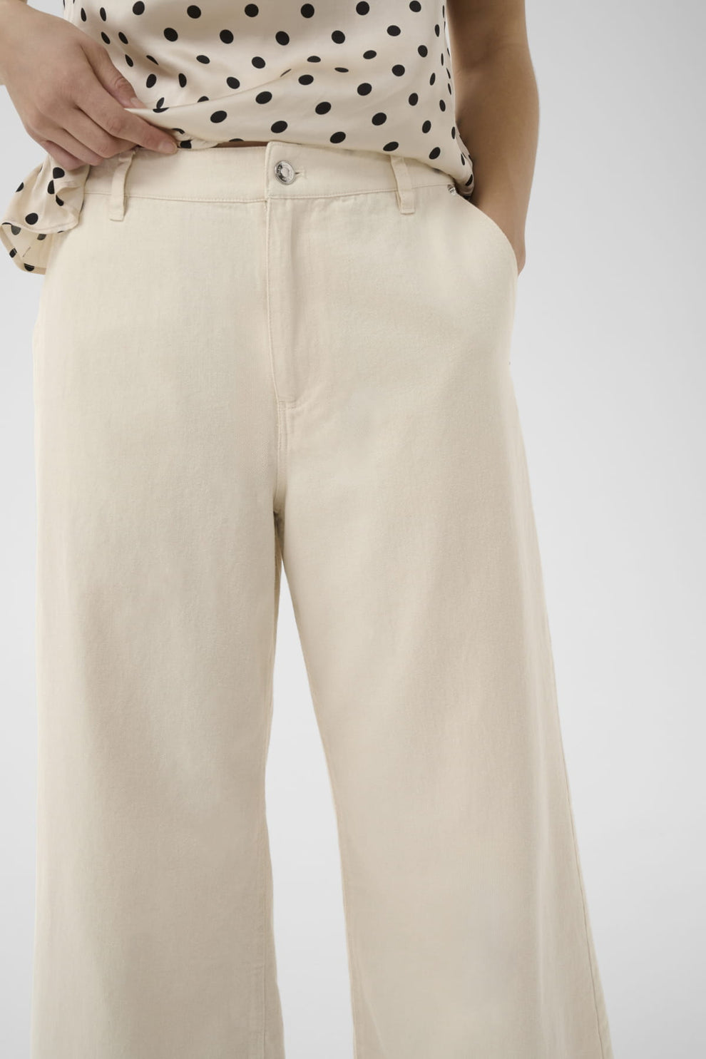 Part Two SafinPW PA Trousers Whitecap Gray