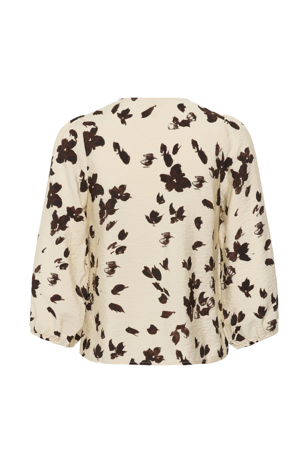 Part Two ChanniePW Shirt Oatmeal Feather Flower Print
