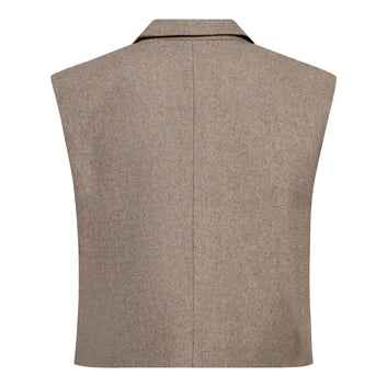 Co´Couture Meeracc Vest Walnut