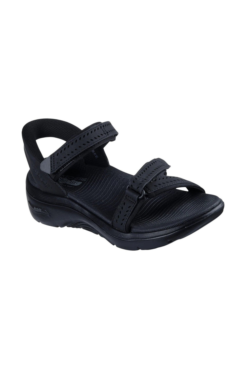 Skechers W Go Walk Arch Fit 2.0 Sandal Black Dame sandaler