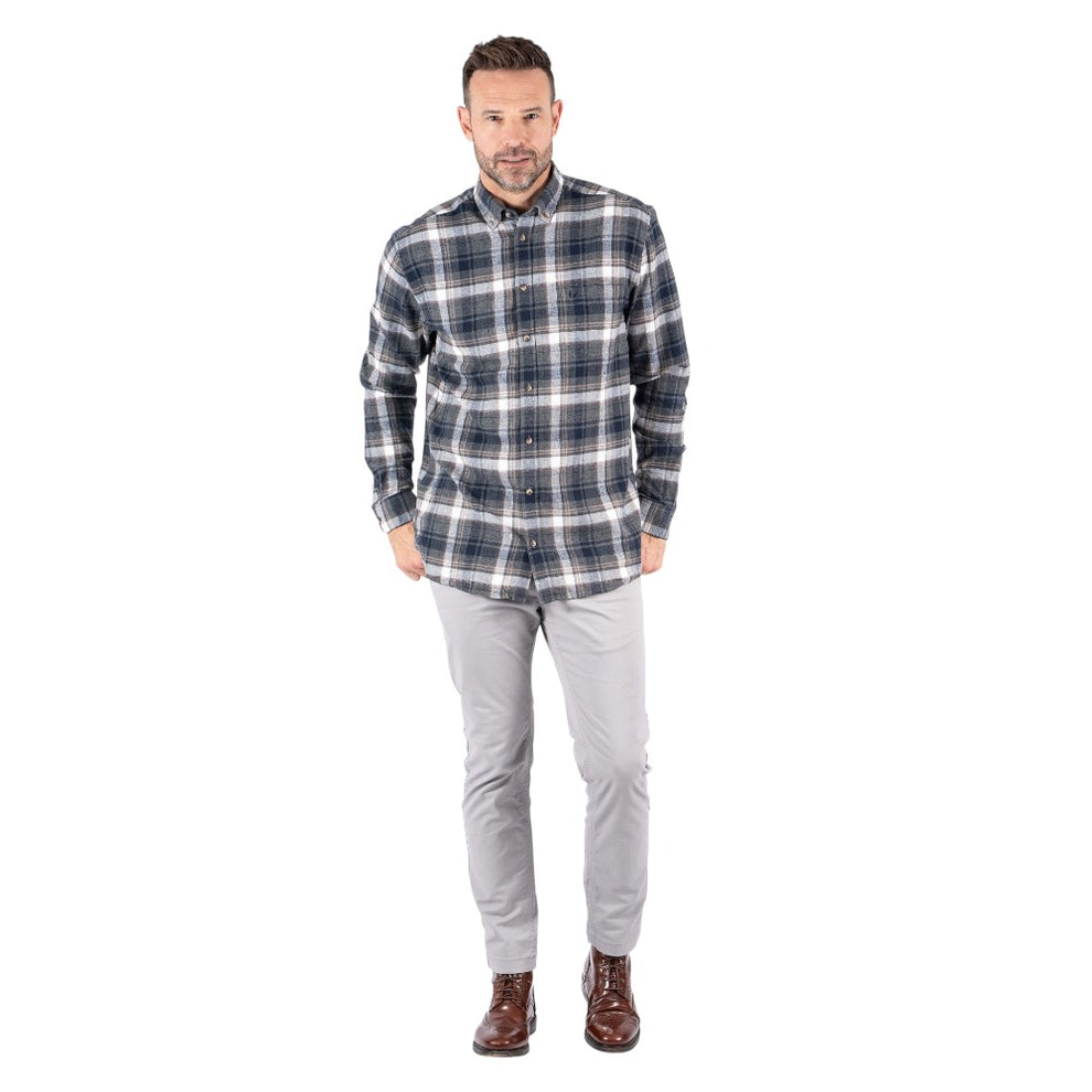 Pre End Farmer Ls Shirt L/S Mid Grey