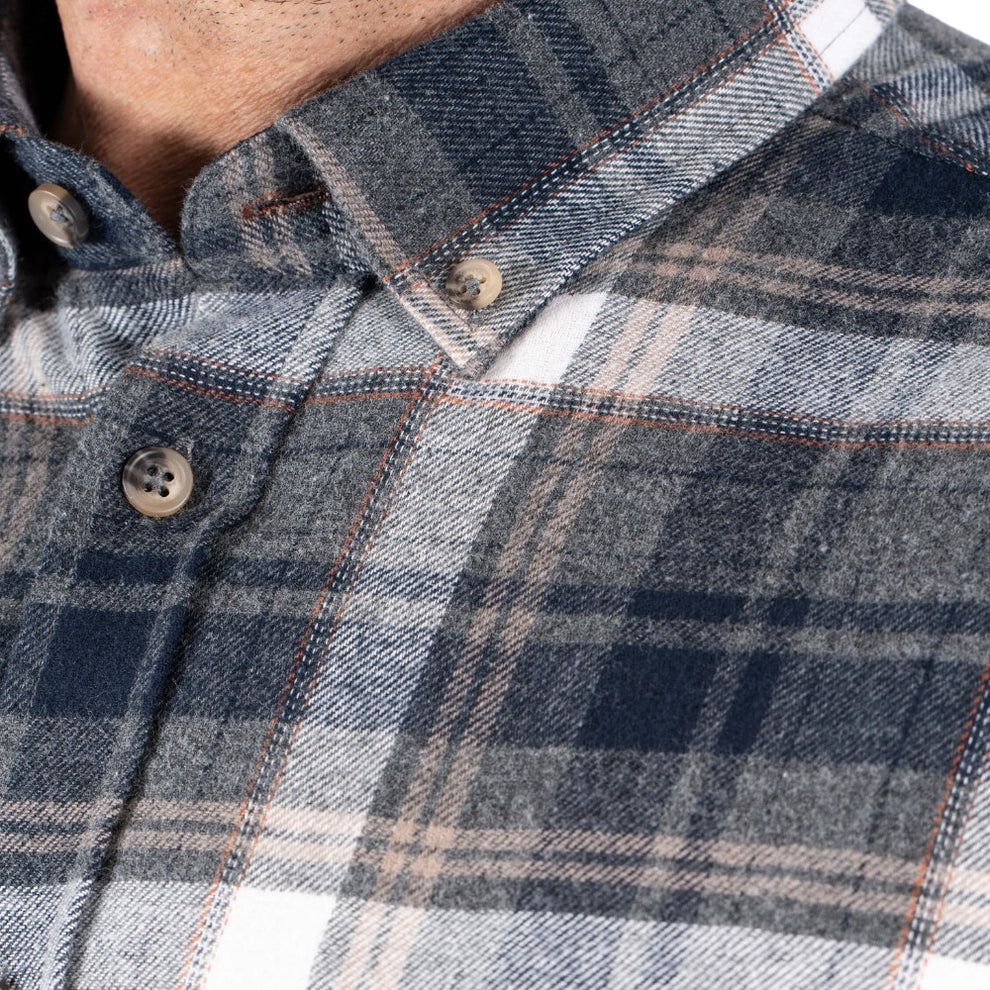 Pre End Farmer Ls Shirt L/S Mid Grey