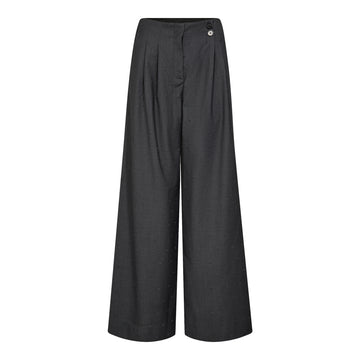 Co´Couture W Saga Pleat Pant Mid Grey