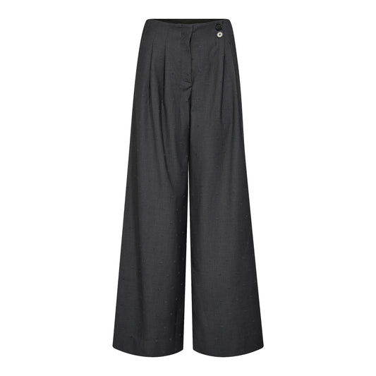 Co´Couture W Saga Pleat Pant Mid Grey