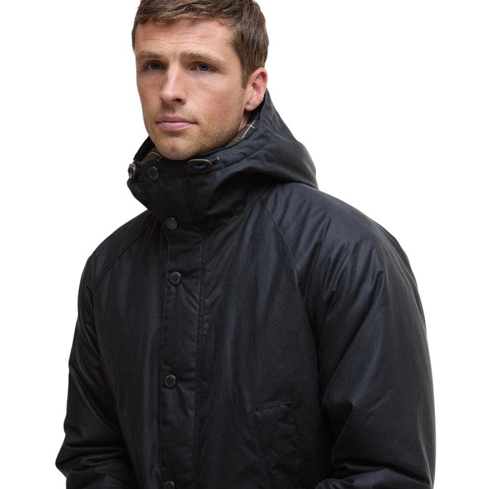Barbour M Bedale Wax Parka Navy