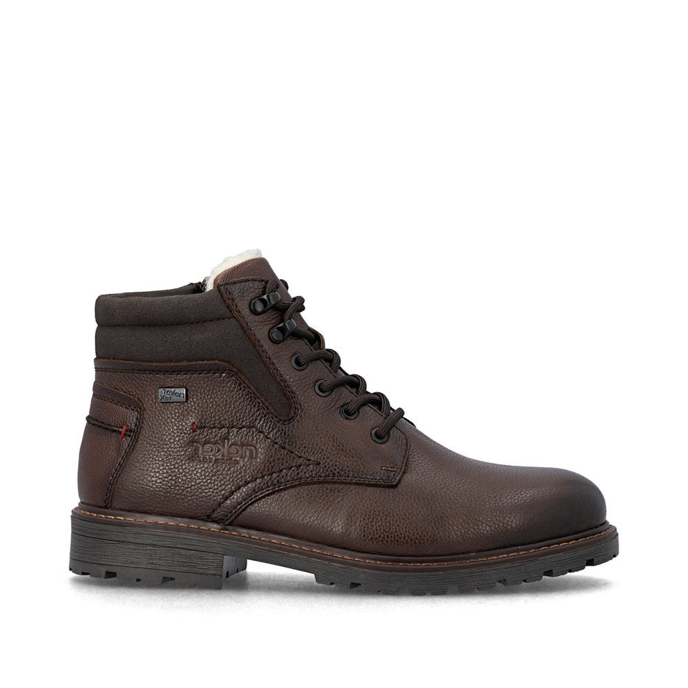 Rieker M Leather Lace Boot Brown - 32008-25