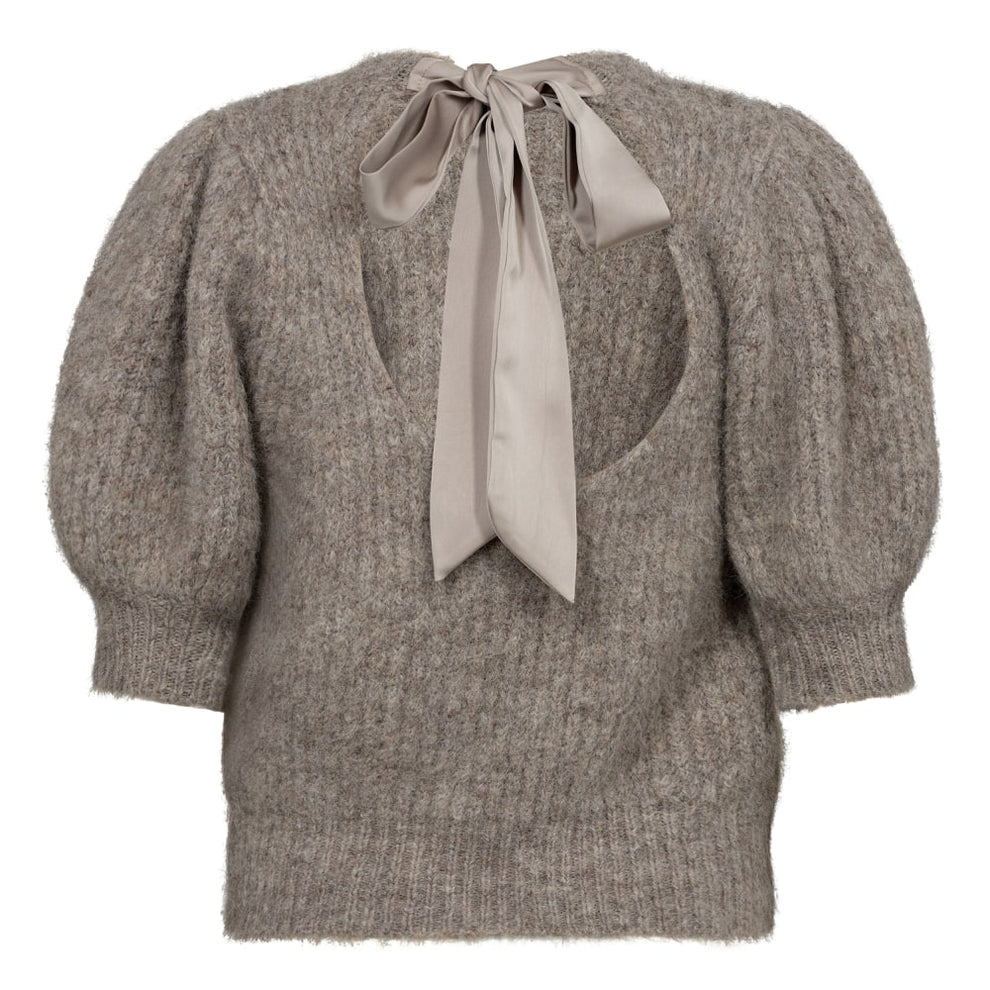Co'couture W Coralie Bow Rib Knit Walnut