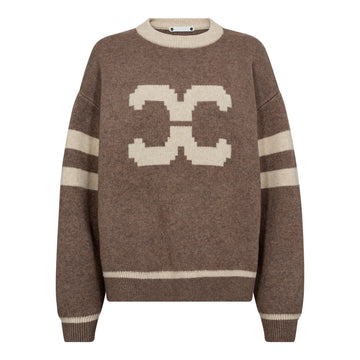 Co´Couture Rowcc Coco Logo Knit Walnut