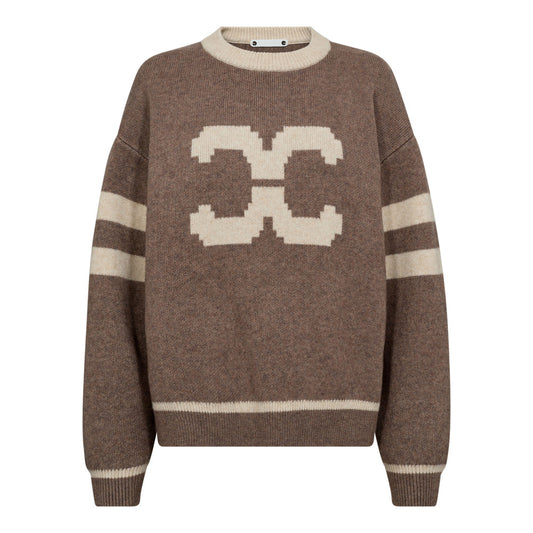 Co´Couture Rowcc Coco Logo Knit Walnut
