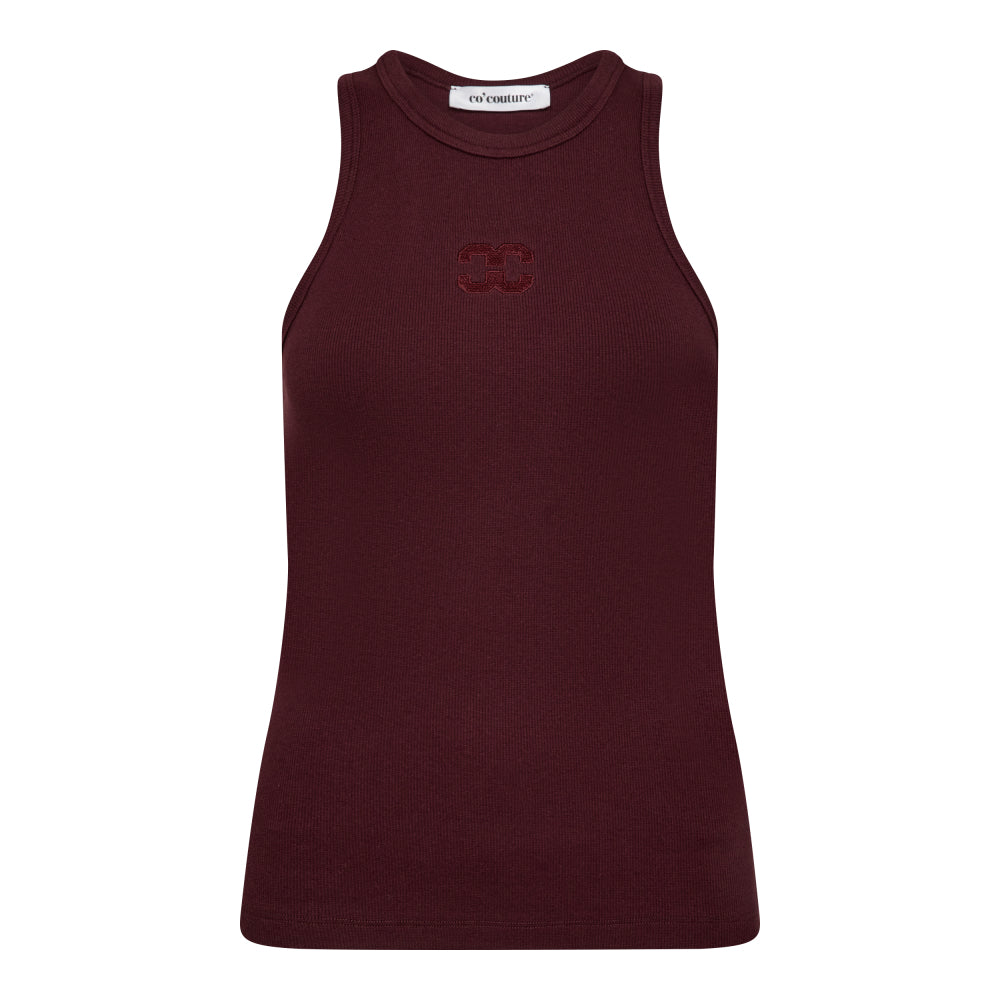 Co´Couture SaharaCC Embroidery Tank Top Winered