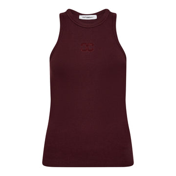 Co´Couture SaharaCC Embroidery Tank Top Winered