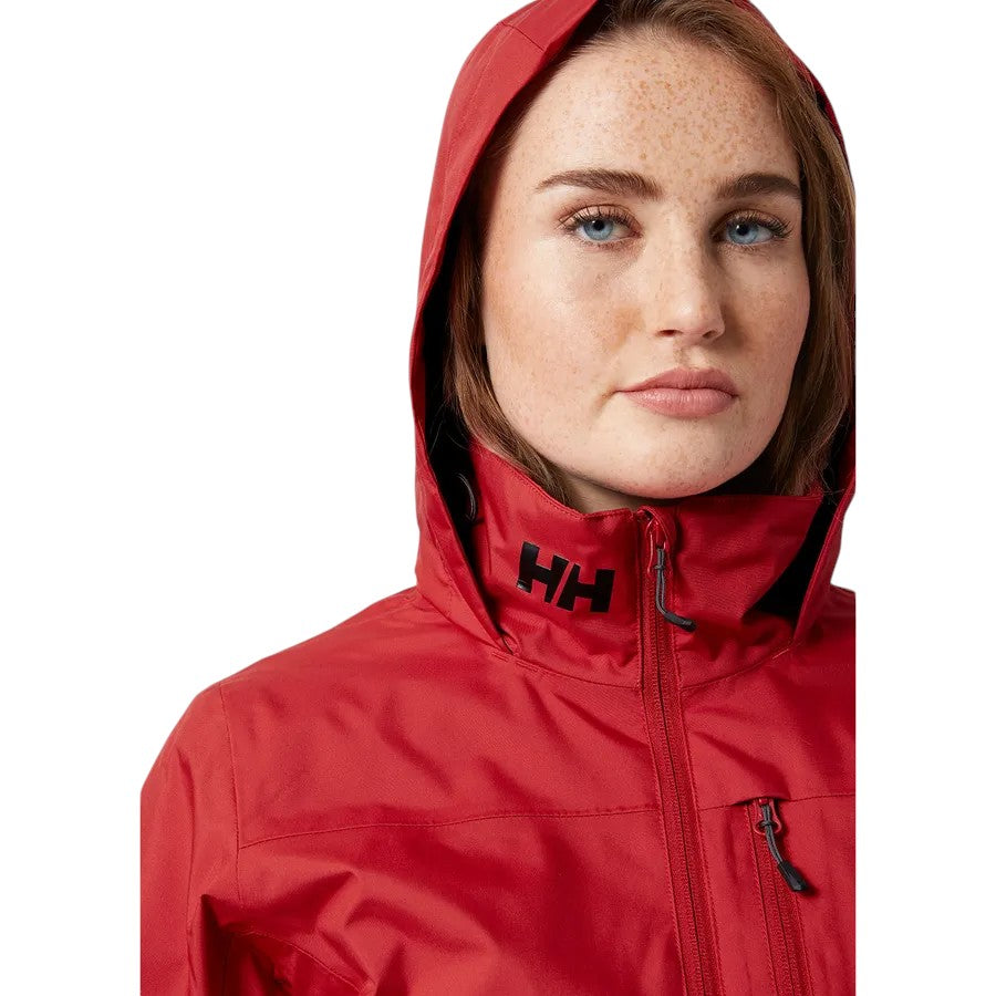 Helly Hansen W Crew Hooded Midlayer Sejlerjakke Red
