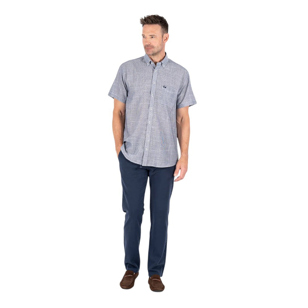 Pre End Edwin Ss Skjorte Naval Blue