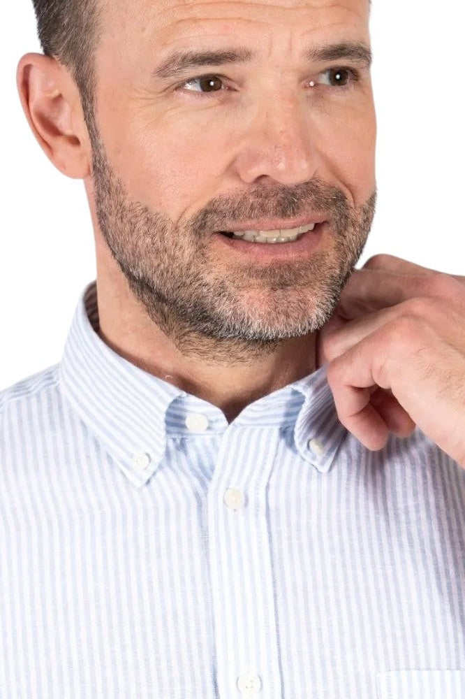 Pre End Frey Stripe Shirt Blue