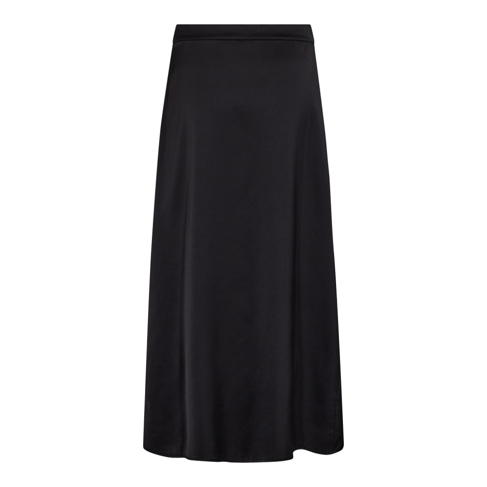 Co'Couture W Adna Sateen Skirt Black