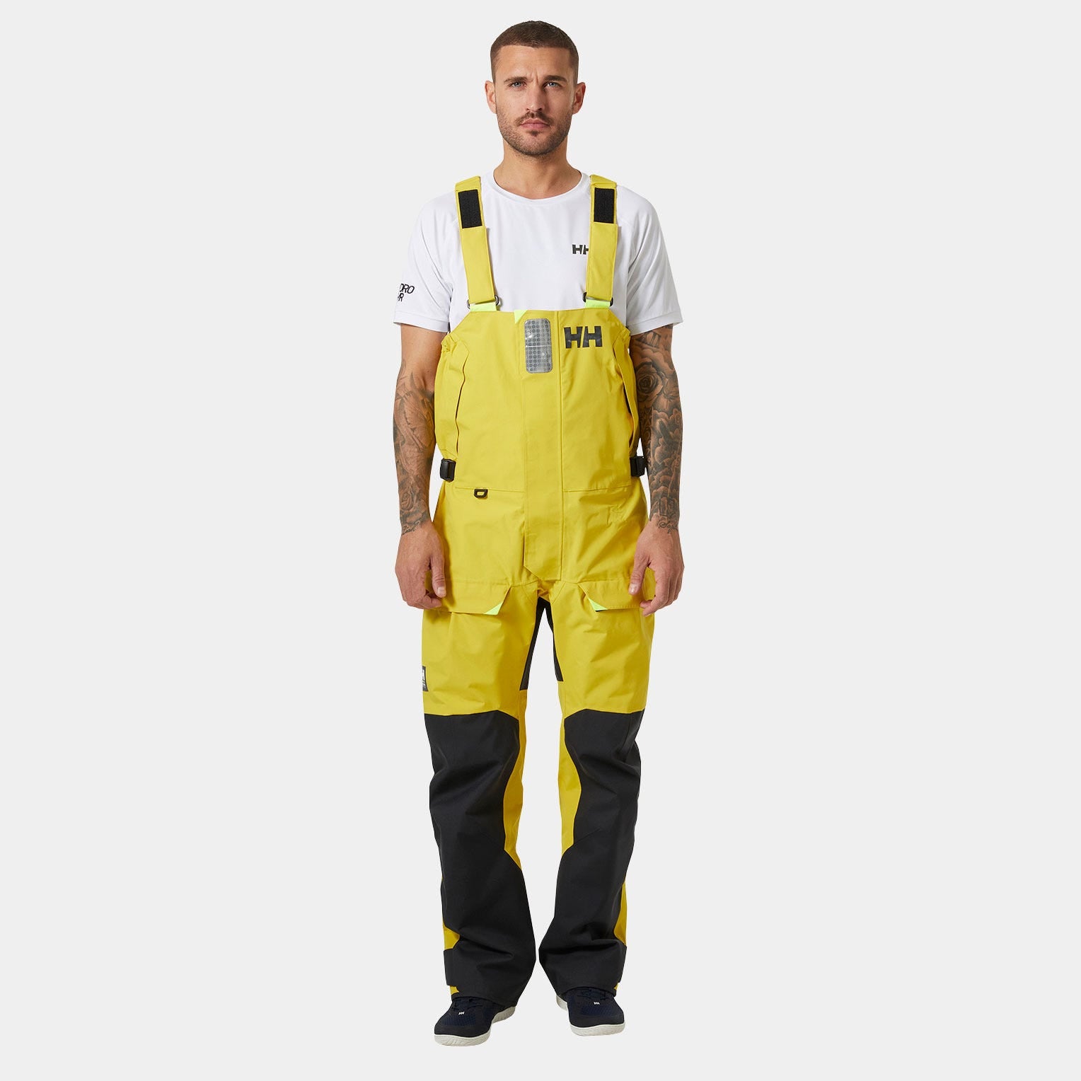 Helly Hansen M Skagen Offshore BIB Sejlerbukser Gold Rush