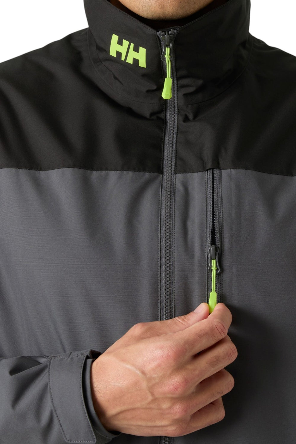 Helly Hansen M Crew Midlayer Isolated Sejlerjakke 2 Thunder Grey