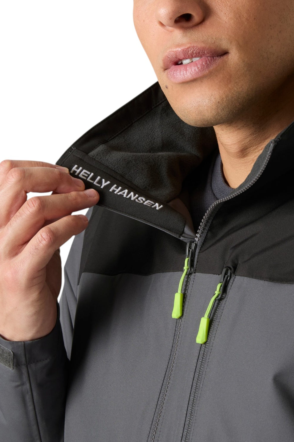 Helly Hansen M Crew Midlayer Isolated Sejlerjakke 2 Thunder Grey