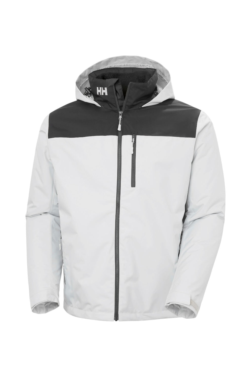 Helly Hansen M Crew Hooded Pile Jacket Grey Fog