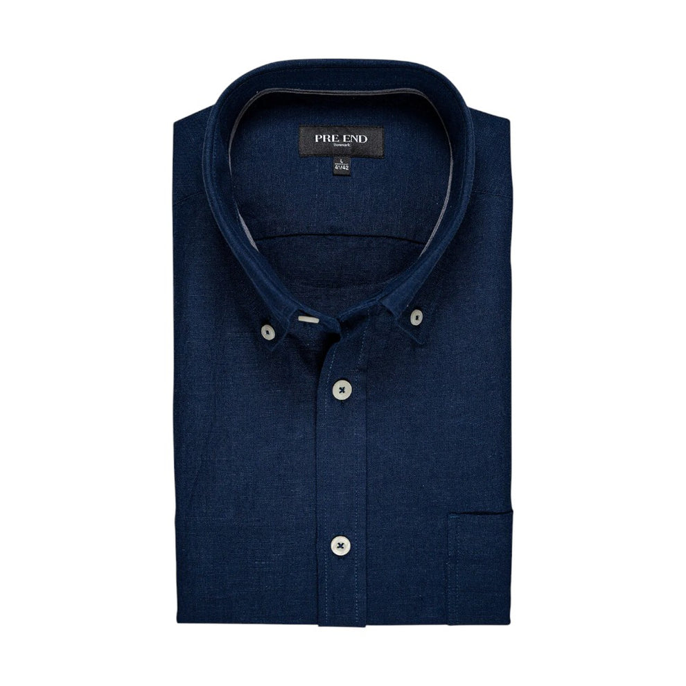 Pre End Frey Ss Skjorte Naval Blue