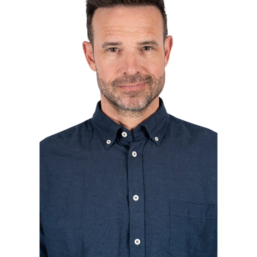 Pre End Frey Ss Skjorte Naval Blue