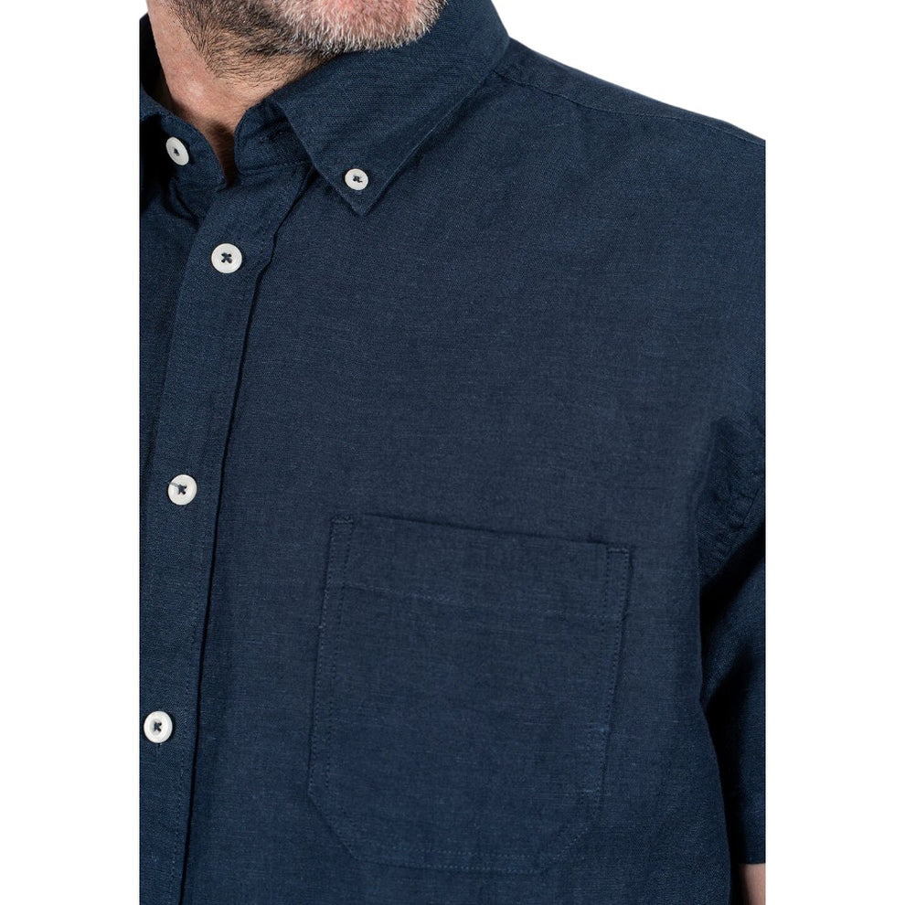 Pre End Frey Ss Skjorte Naval Blue