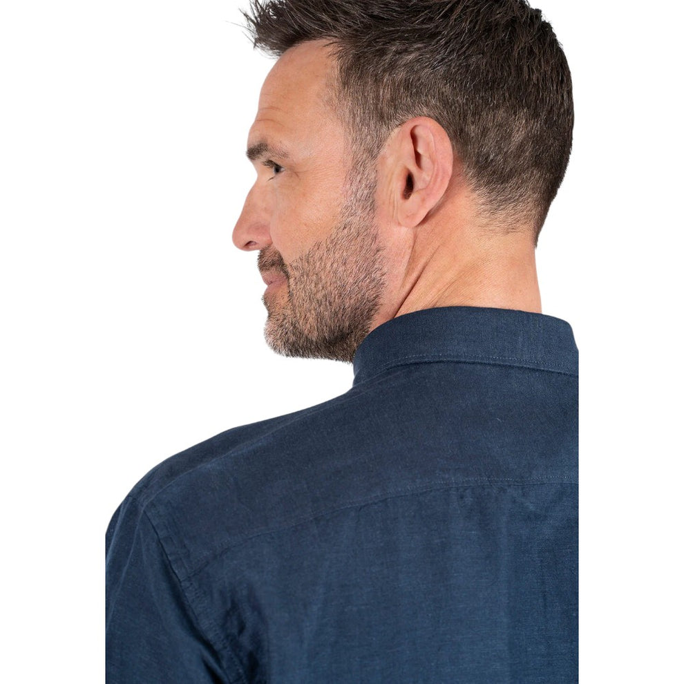Pre End Frey Ss Skjorte Naval Blue