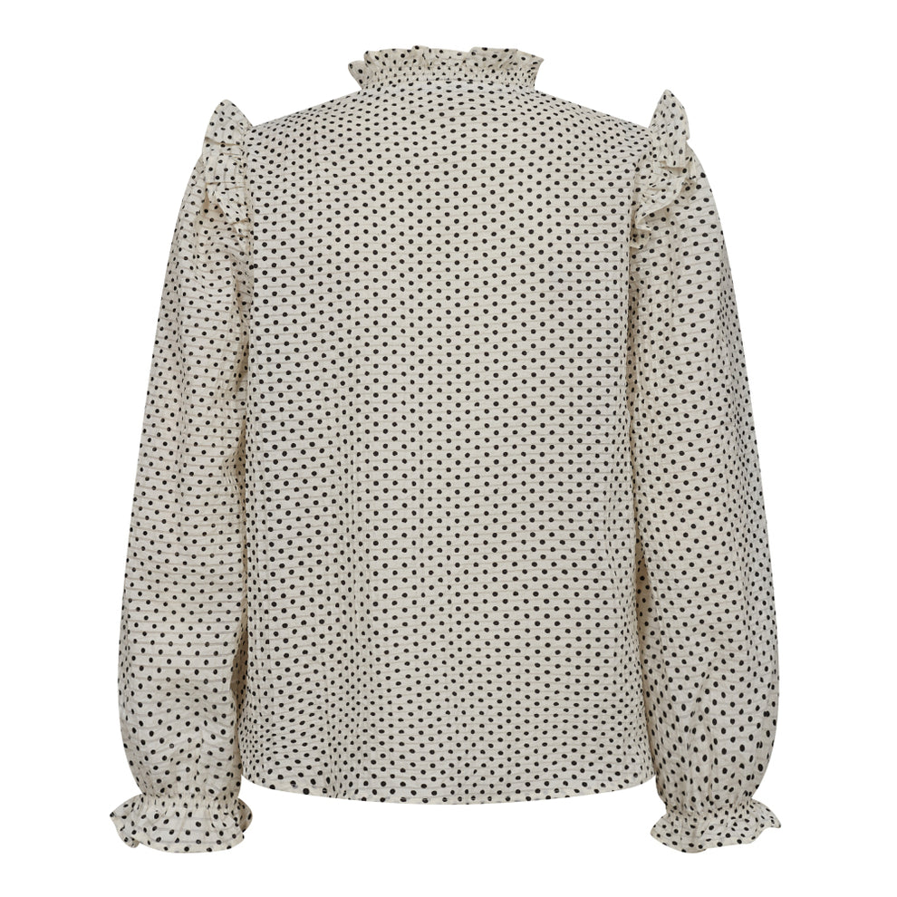 Co'couture W Chess Dot Shirt Off White