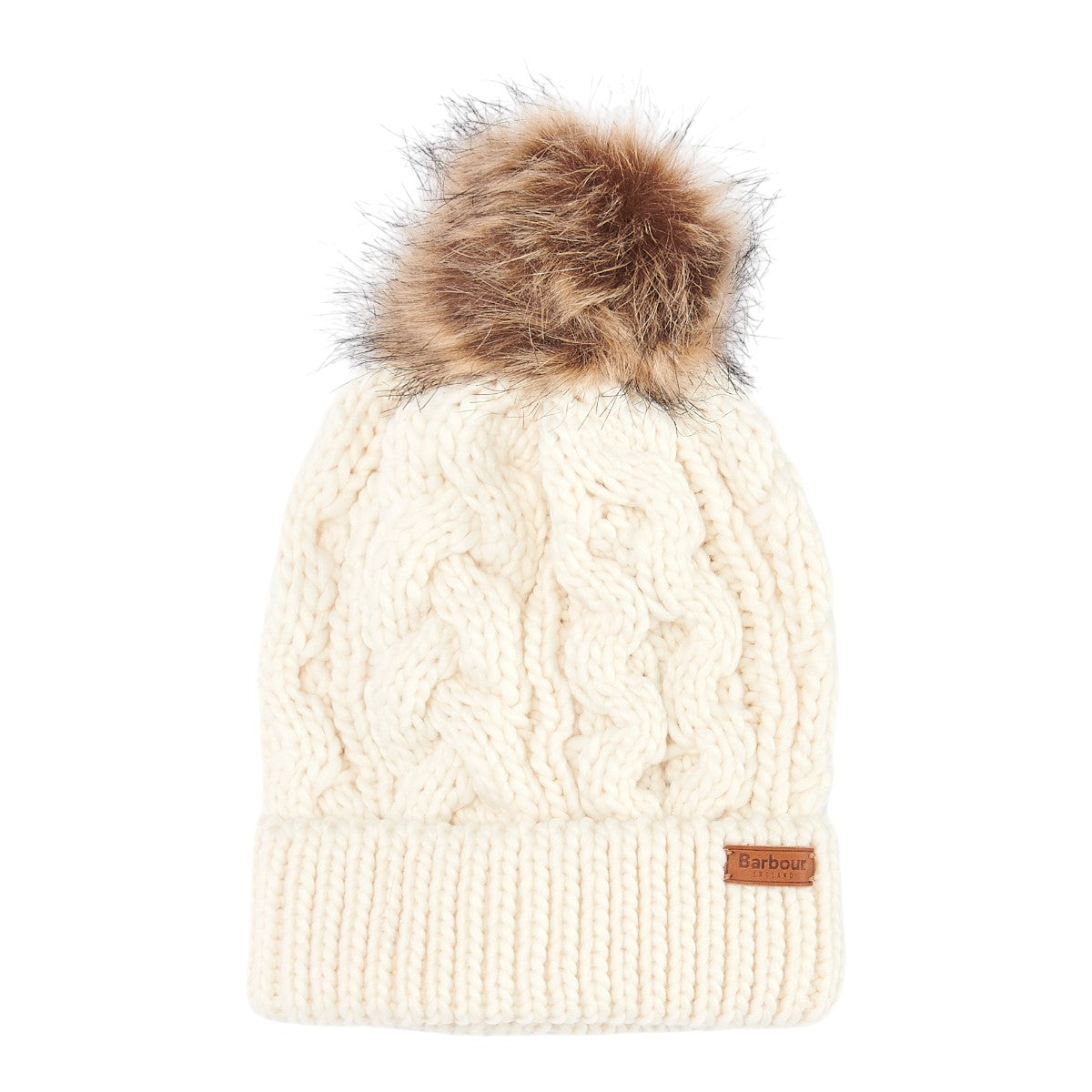 Barbour Penshaw Beanie Hat White