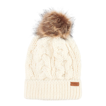 Barbour Penshaw Beanie Hat White
