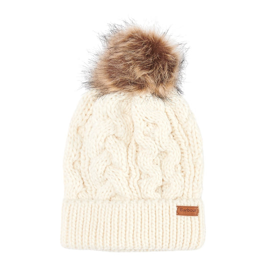 Barbour Penshaw Beanie Hat White