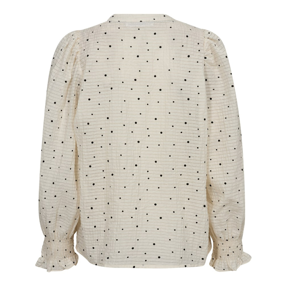 Co'Couture W Tess Dot Blouse Off White